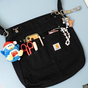 Custom Upcycled carhartt tote bag / crossbody bag